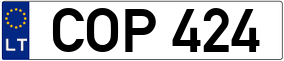 Truck License Plate
